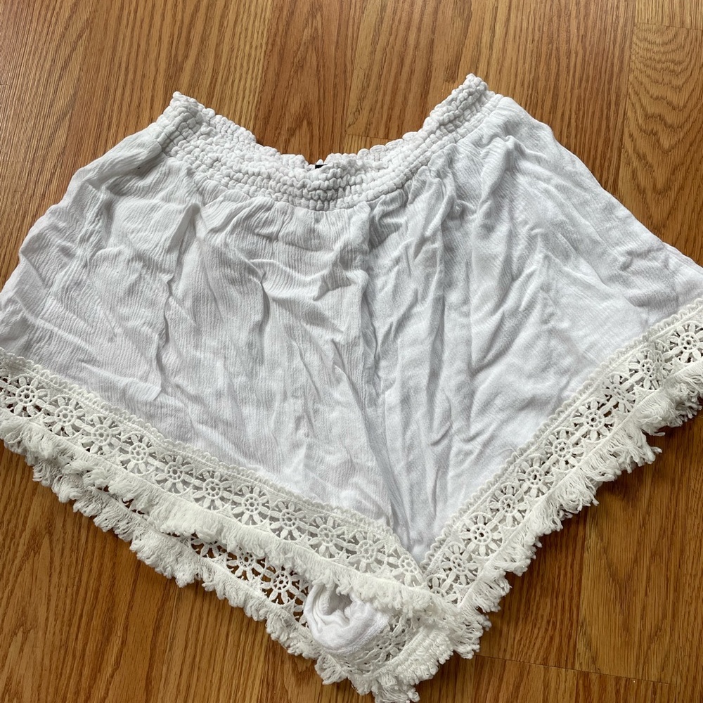 White Beach Shorts